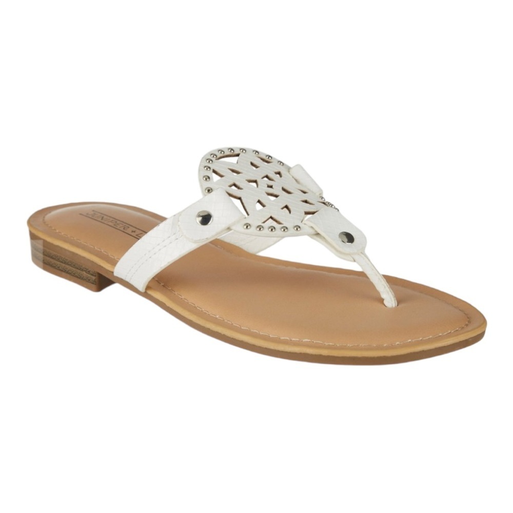 JUNIPER + LIME White Juni Sandals 9 NWT
